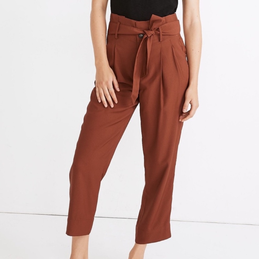 Madewell High Rise Paper Bag Pants Size 6
